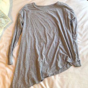 Lululemon long sleeve asymmetrical tie knot top